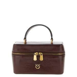 PINKO Bordeaux Calfskin Crossbody Women's Bag